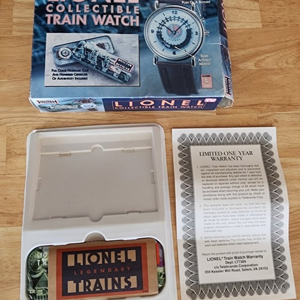 Lionel Collectible Train Watch w/ Box, Collector's Edition NO Authenticity Cert